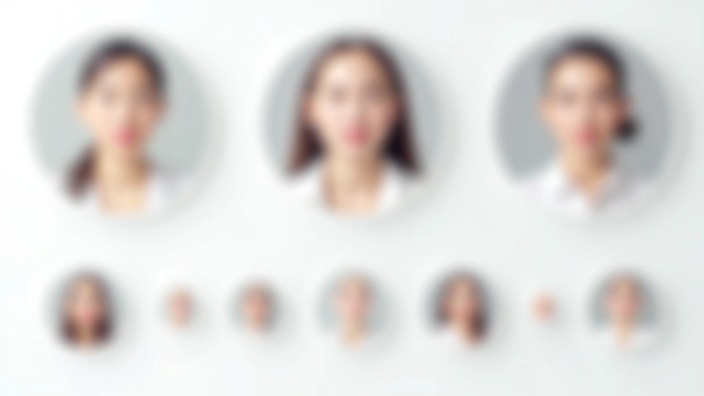 Detailní zobrazení kruhových avatarů v různých velikostech, od 16 pixelů až po 256 pixelů, se zřetelně viditelným designem na každé velikosti