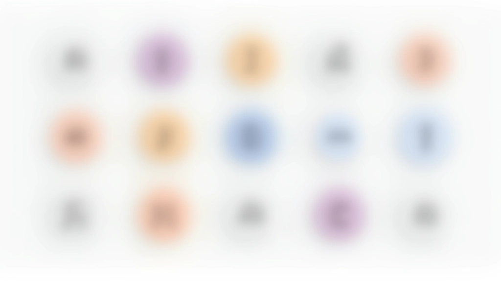 Kolekce avatarů s iniciálami v různých barvách a stylech