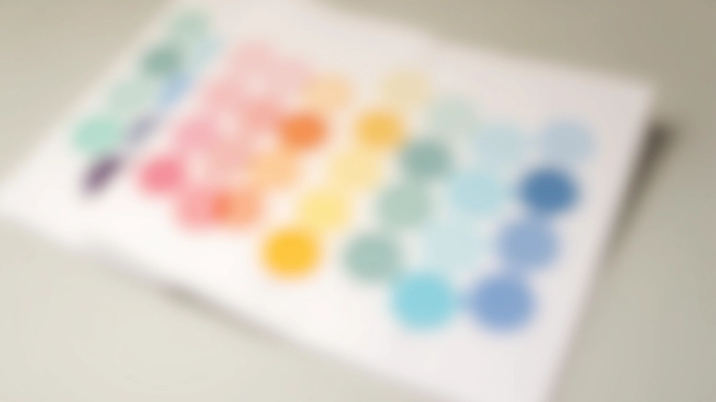 Barevná paleta s příklady avatarů v různých barvách a jejich kontrastními hodnotami